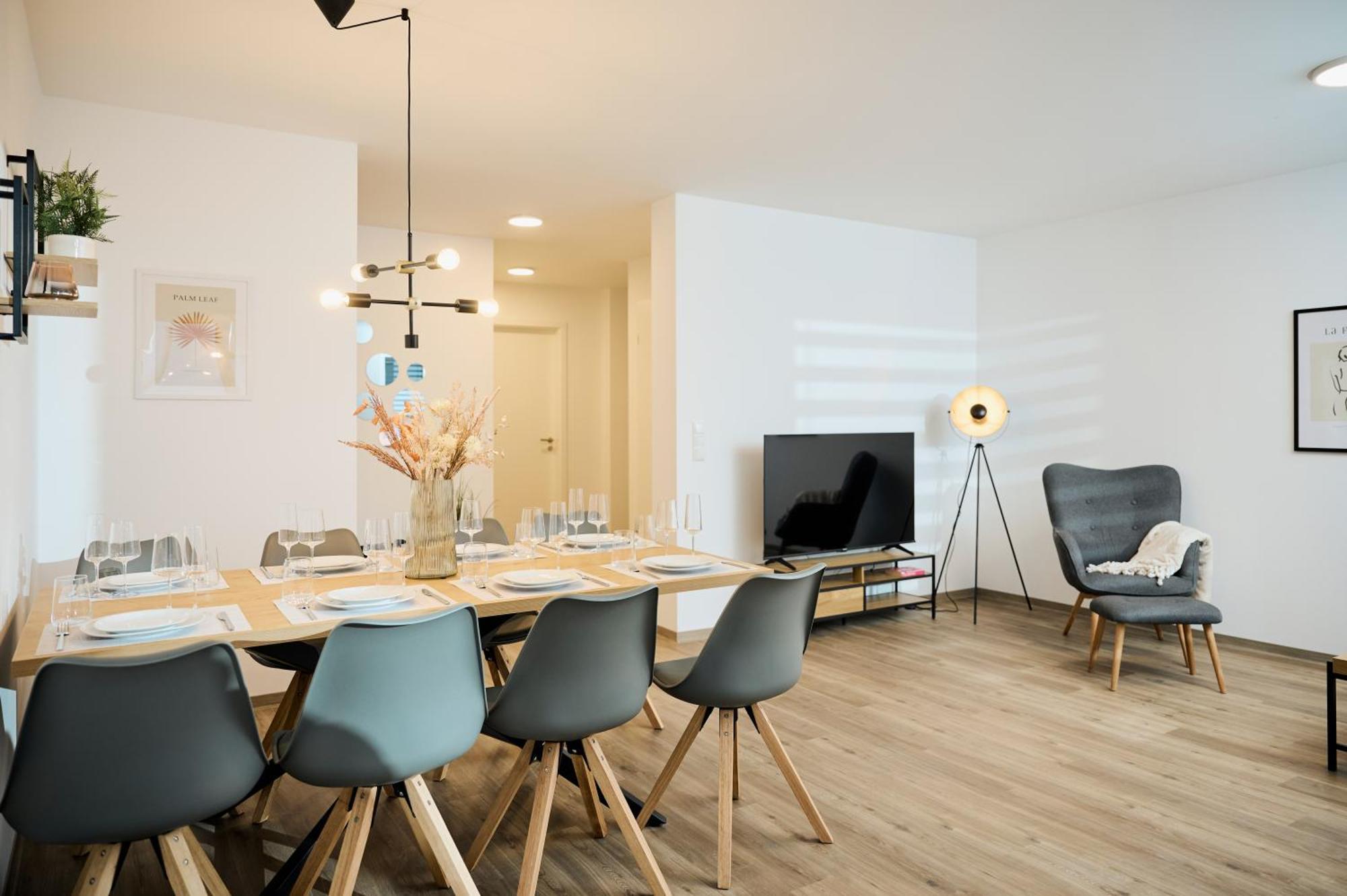 Moderne Apartments Mit Highspeed-Wlan Und Gratis-Tiefgarage Ihr Perfekter Rueckzugsort Nahe Dem Zentrum Und Der Therme I Barrierearm Bad Kissingen Luaran gambar