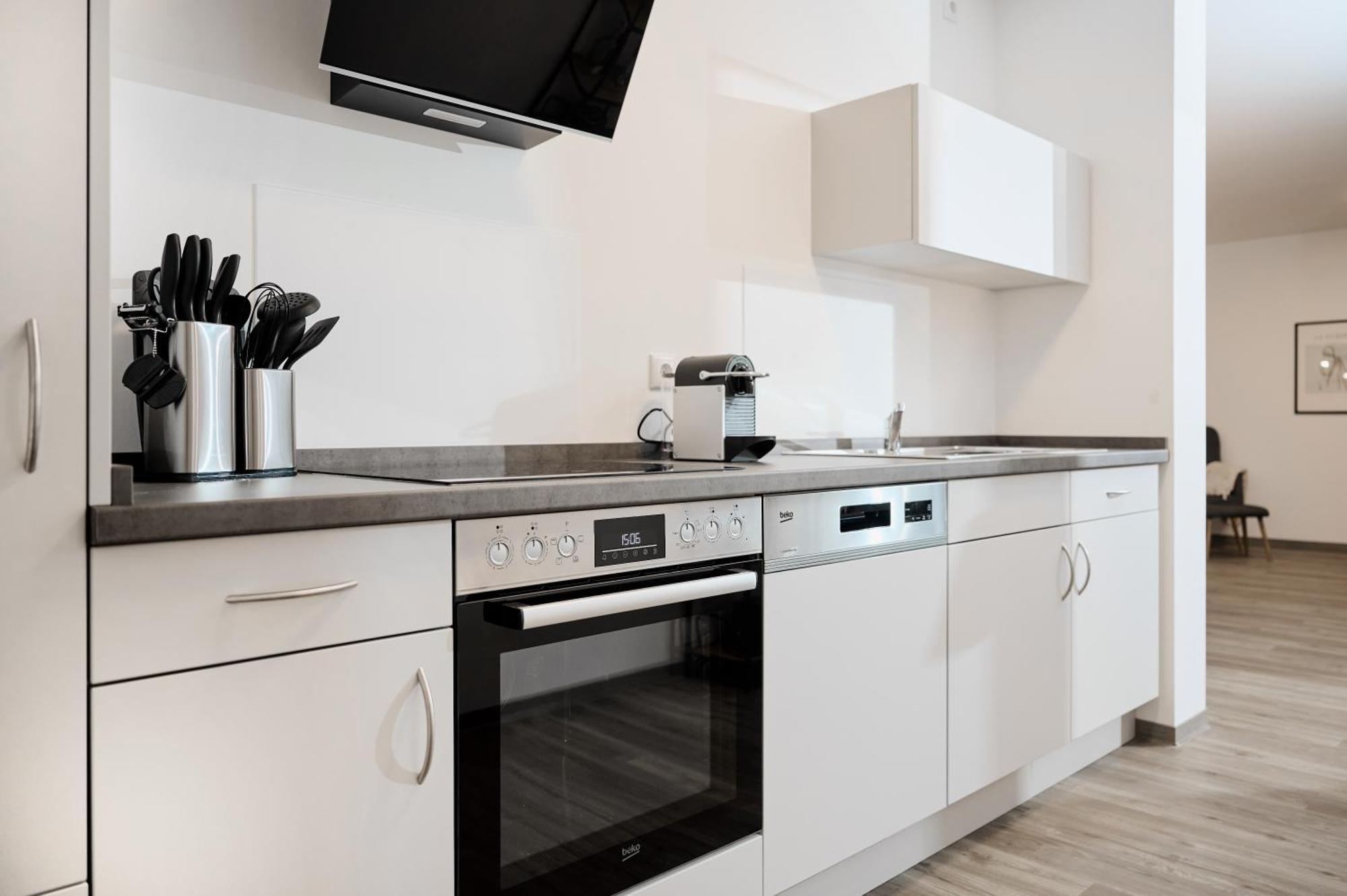 Moderne Apartments Mit Highspeed-Wlan Und Gratis-Tiefgarage Ihr Perfekter Rueckzugsort Nahe Dem Zentrum Und Der Therme I Barrierearm Bad Kissingen Luaran gambar