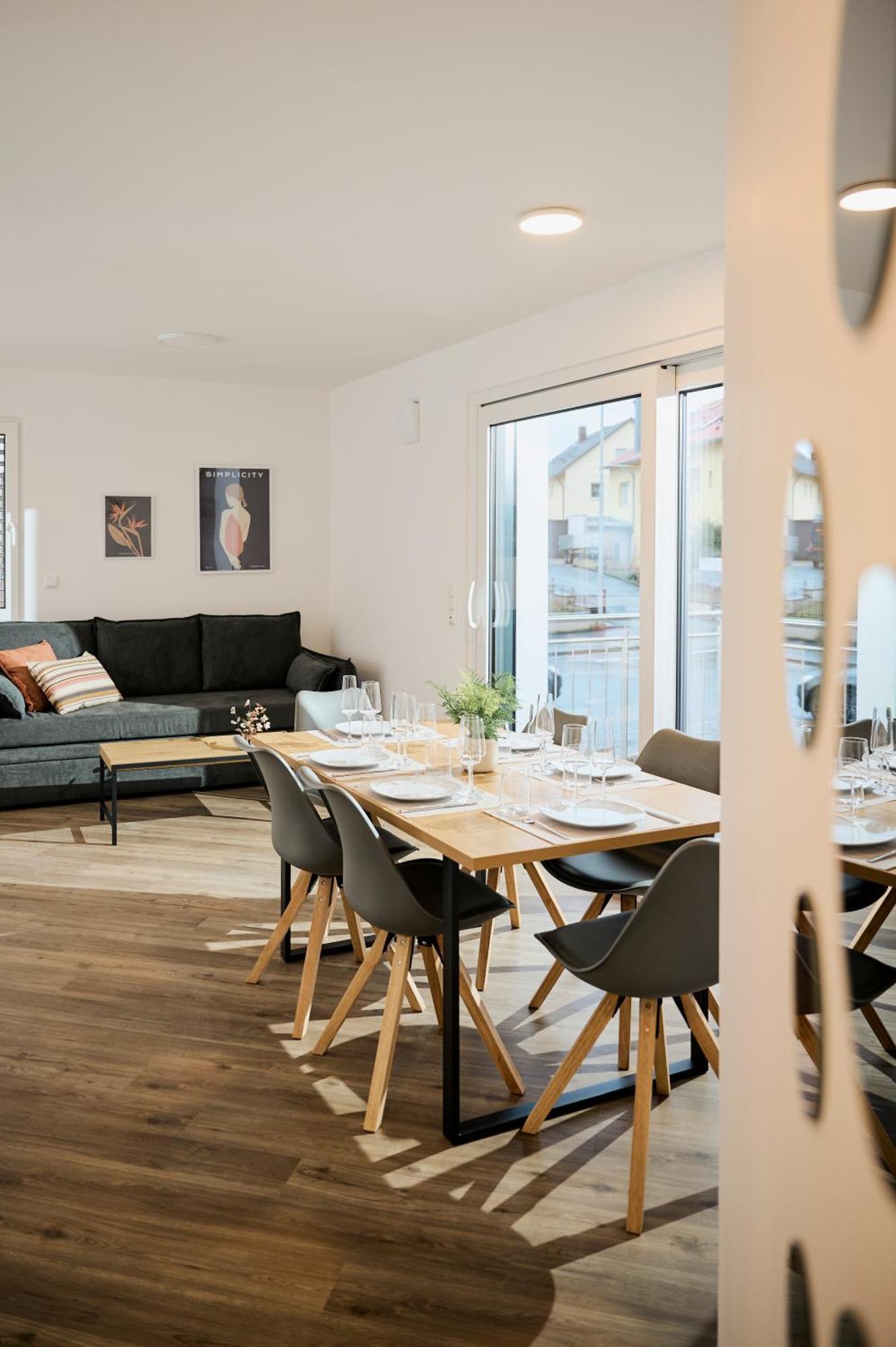Moderne Apartments Mit Highspeed-Wlan Und Gratis-Tiefgarage Ihr Perfekter Rueckzugsort Nahe Dem Zentrum Und Der Therme I Barrierearm Bad Kissingen Luaran gambar