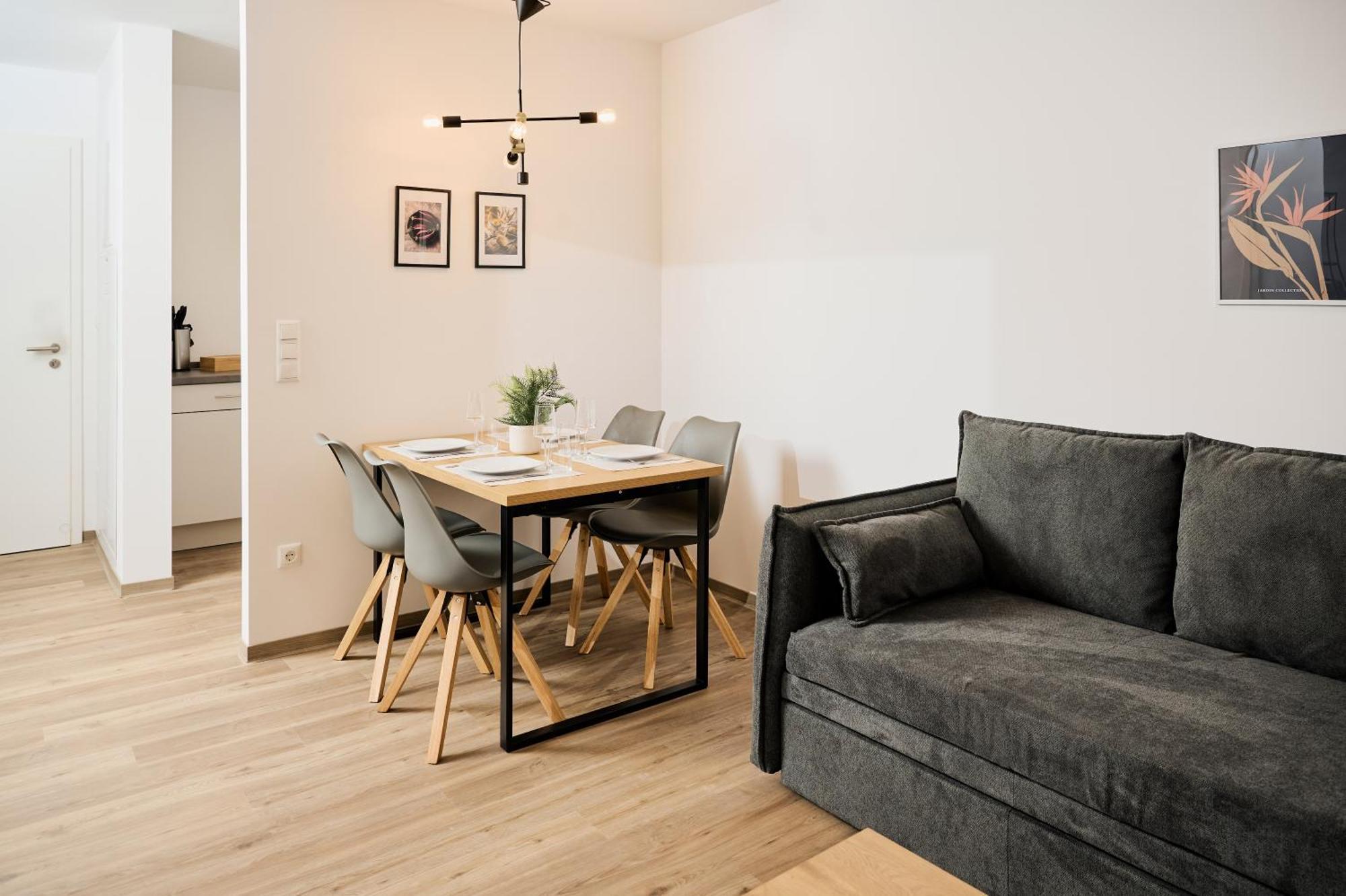 Moderne Apartments Mit Highspeed-Wlan Und Gratis-Tiefgarage Ihr Perfekter Rueckzugsort Nahe Dem Zentrum Und Der Therme I Barrierearm Bad Kissingen Luaran gambar
