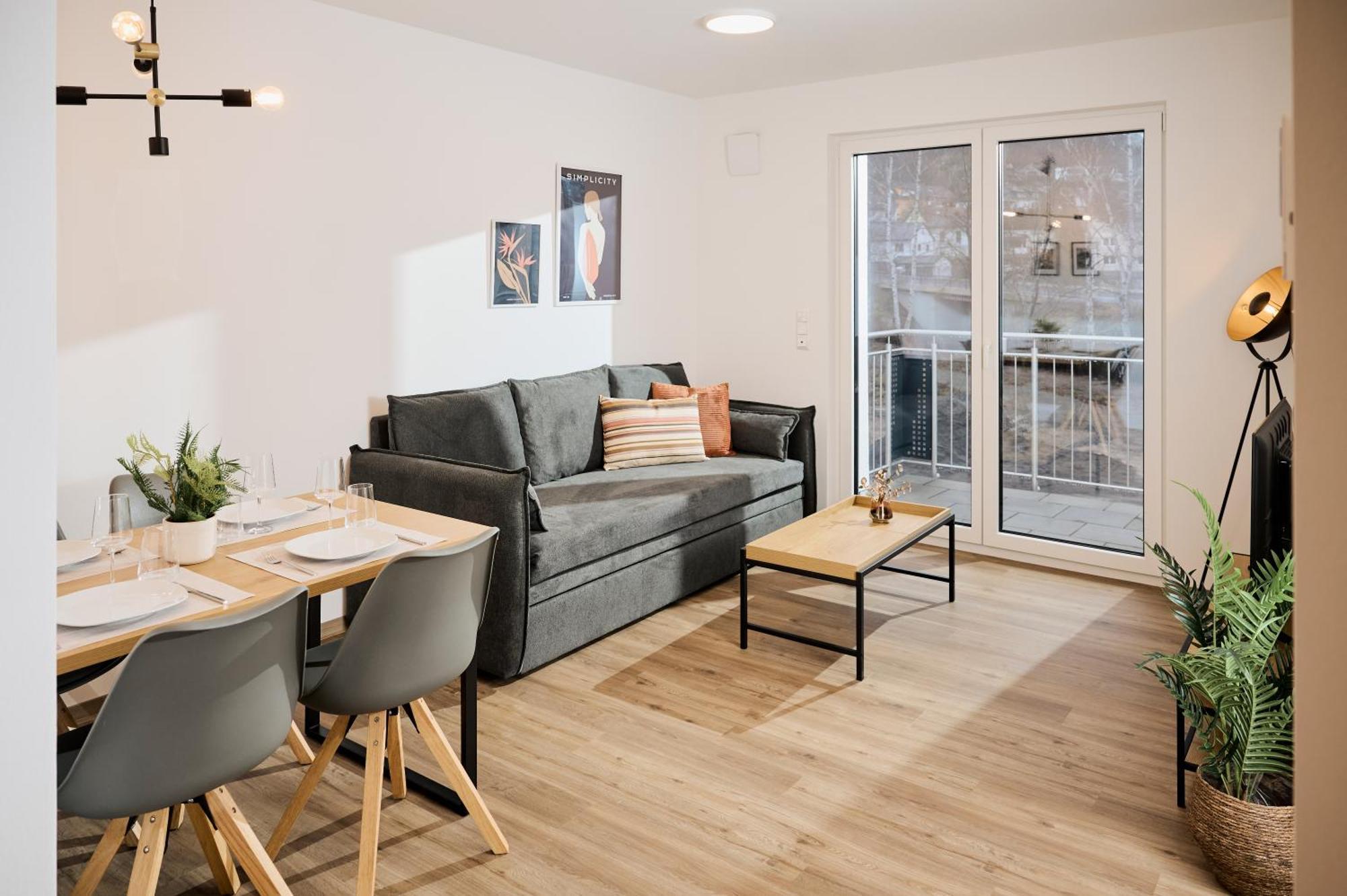 Moderne Apartments Mit Highspeed-Wlan Und Gratis-Tiefgarage Ihr Perfekter Rueckzugsort Nahe Dem Zentrum Und Der Therme I Barrierearm Bad Kissingen Luaran gambar