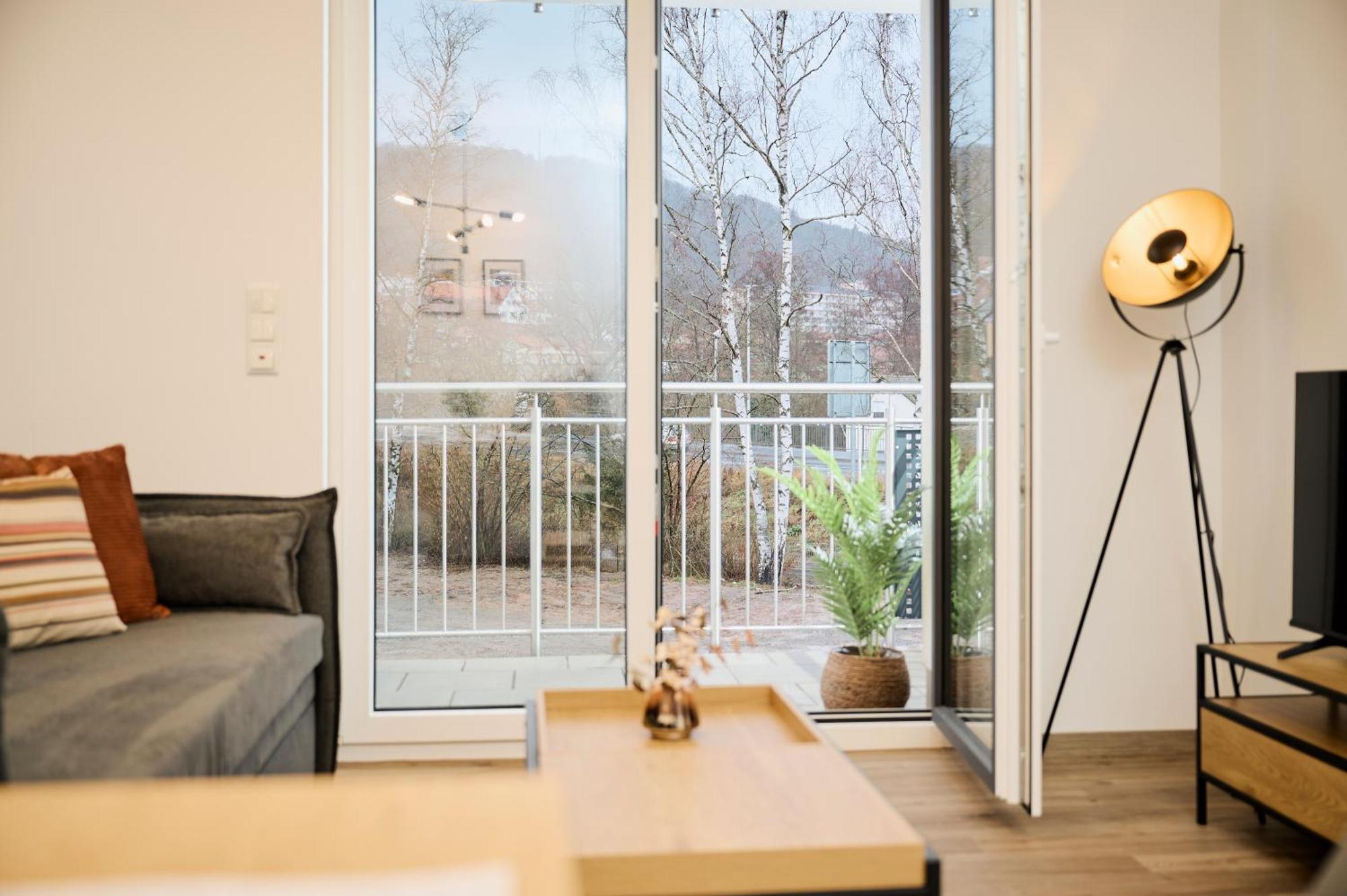 Moderne Apartments Mit Highspeed-Wlan Und Gratis-Tiefgarage Ihr Perfekter Rueckzugsort Nahe Dem Zentrum Und Der Therme I Barrierearm Bad Kissingen Luaran gambar